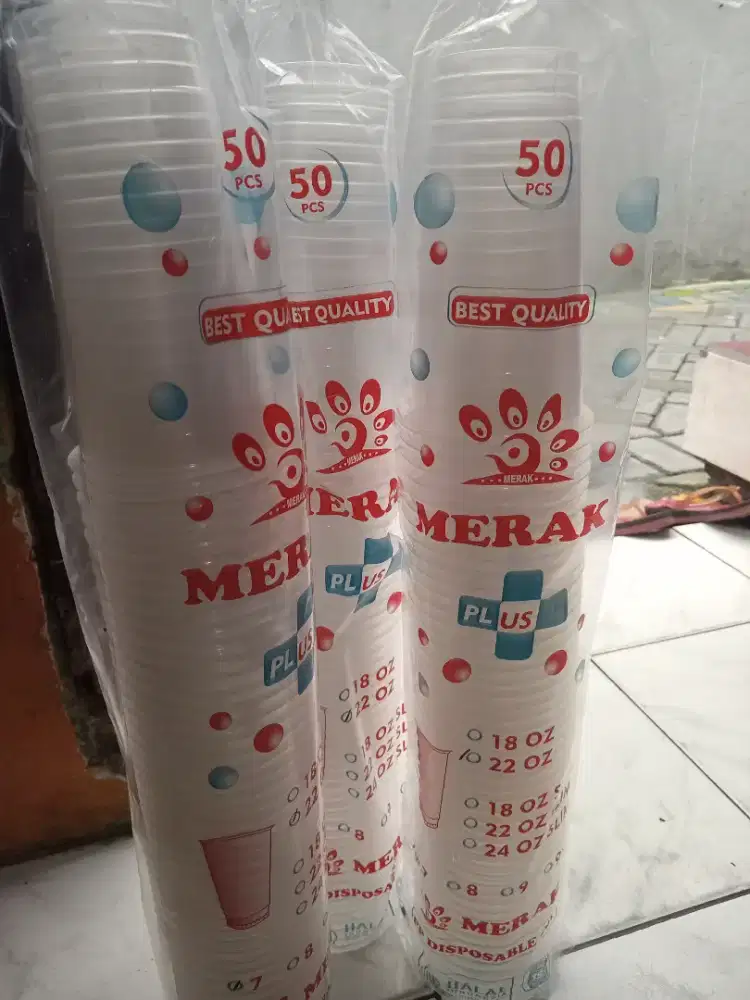 Gelas Cup Plastik ukuran 22