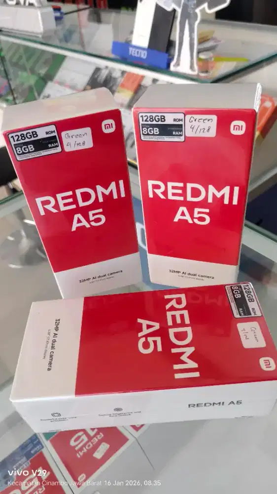 Redmi A5 4+4/128gb baru segel box bergaransi resmi