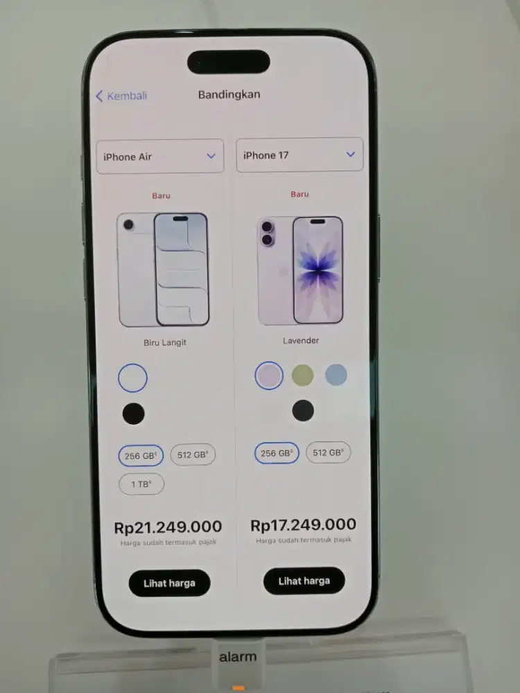 CICILAN HANDPHONE IPHONE17 AIR 256 TANPA KARTU KREDIT & DP DISPAYLATER