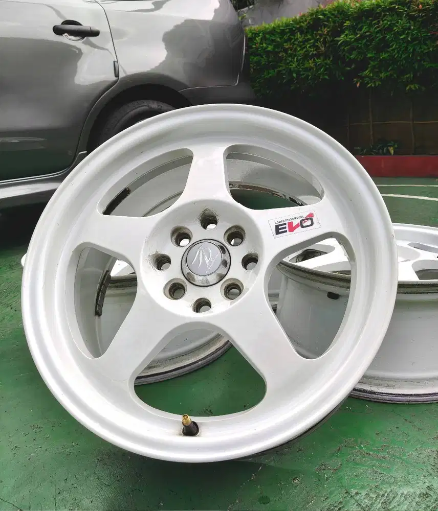 R16 Evo Regamaster L7 ET38 White 4x100/114 Velg Ring 16 aman
