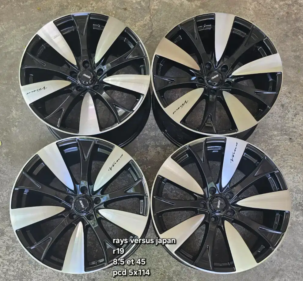 Velg ring 19 original rays versus stratagia scudo japan pcd 5x114