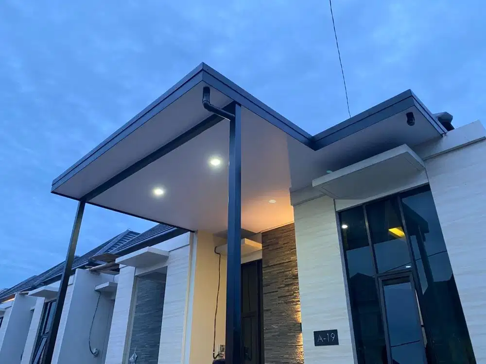 Kanopi baja ringan custom plafon pvc