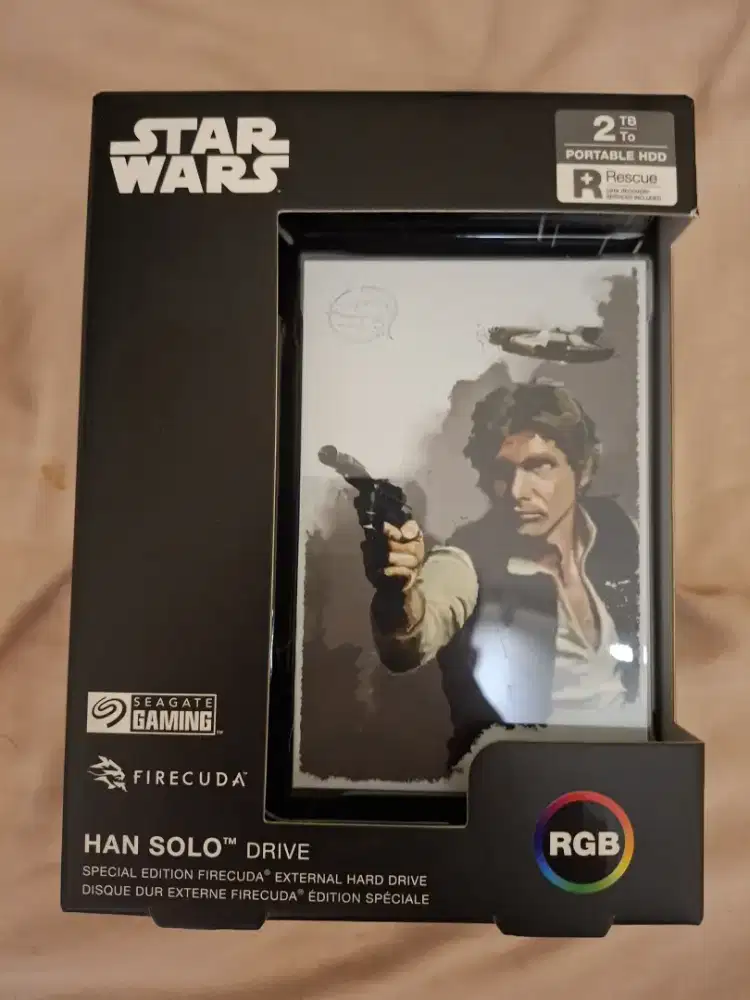 BRAND NEW SEAGATE FIRECUDA PORTABLE HDD 2TB StarWars Edition Baru SEAL