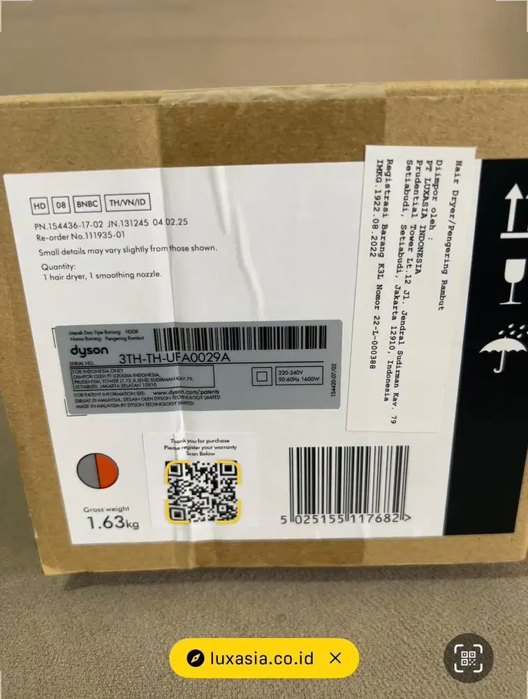 HAIR DRAYER DYSON HD 08 original