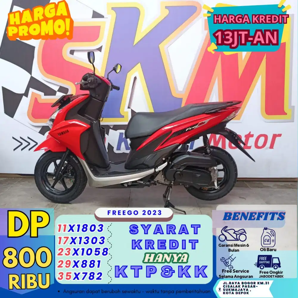 DP 800k Yamaha freego 2023 cash/credit