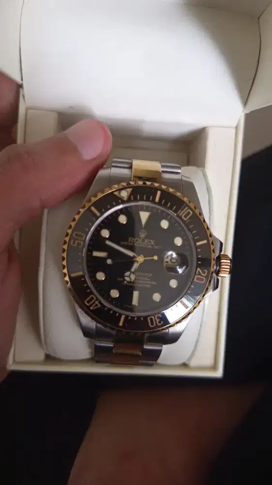 Jam tangan rolex sea dweller mesin jepang, automatic