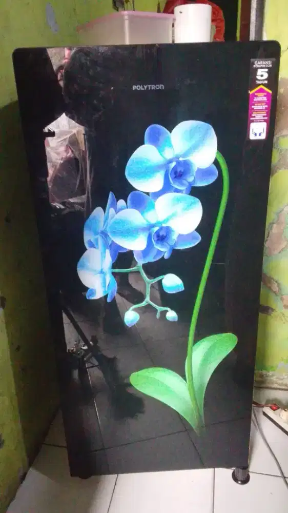 Kulkas 1 pintu POLYTRON kembang GRATIS ANTAR