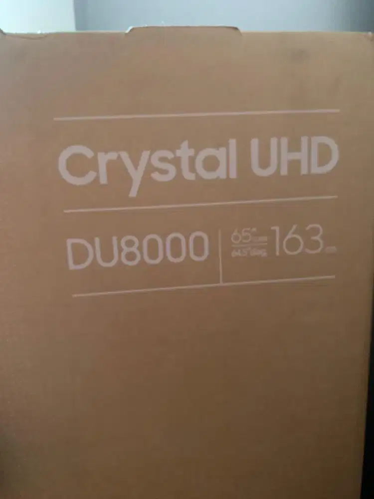 TV Samsung 65 Inchi Crystal UHD DU 8000 second mulus lengkap