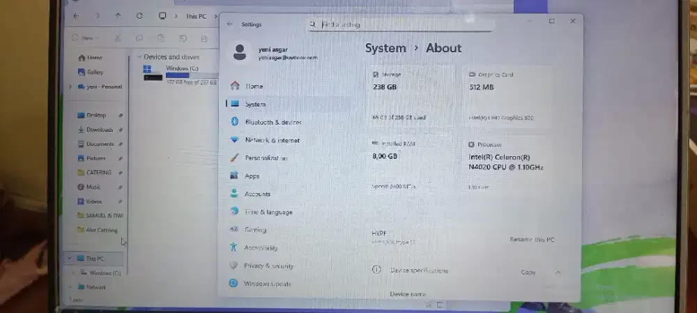 Laptop murah axioo slimbook hype 10