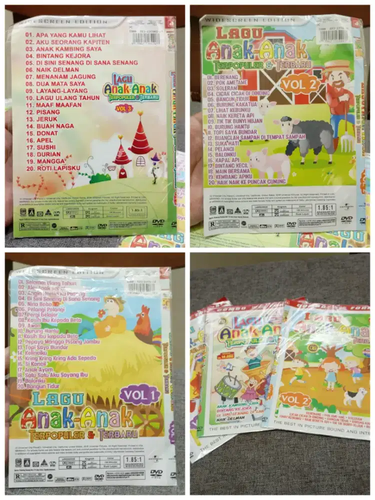 Kaset DVD Lagu Anak-Anak Populer