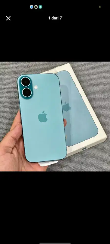 iphone 16 Plus 256 ibox fullset mulus no minus Hb 100 garansi on