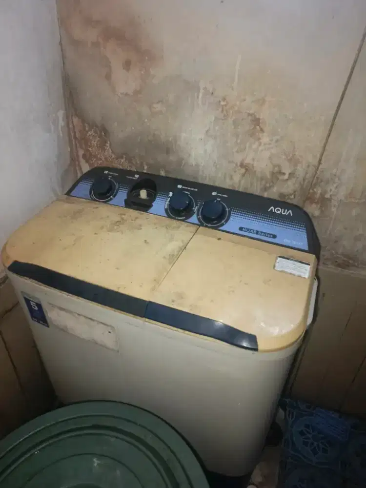 Jual Mesin cuci 2 tabung + Kasur springbed besar