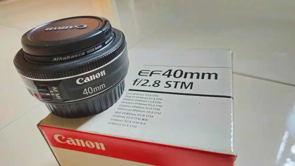 Lensa Canon 40mm f/2.8 STM second mulus lengkap