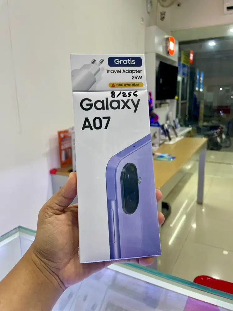 NEW SAMSUNG A07 RAM 8/256GB FREE ADAPTOR ORI