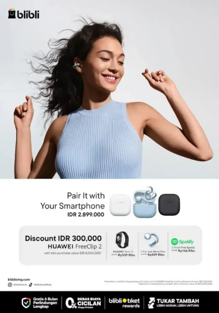 READY HUAWEI FREECLIP 2