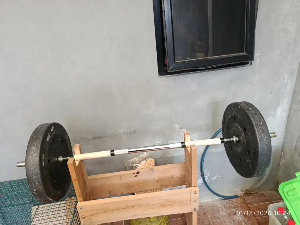 Barbel Set & Plat Pemberat