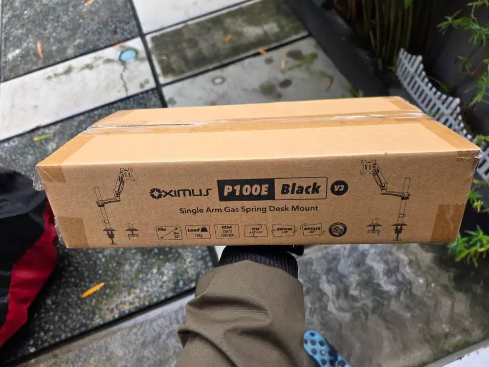 Bracket Monitor Oximus P100E Black - BARU (Belum Pakai)