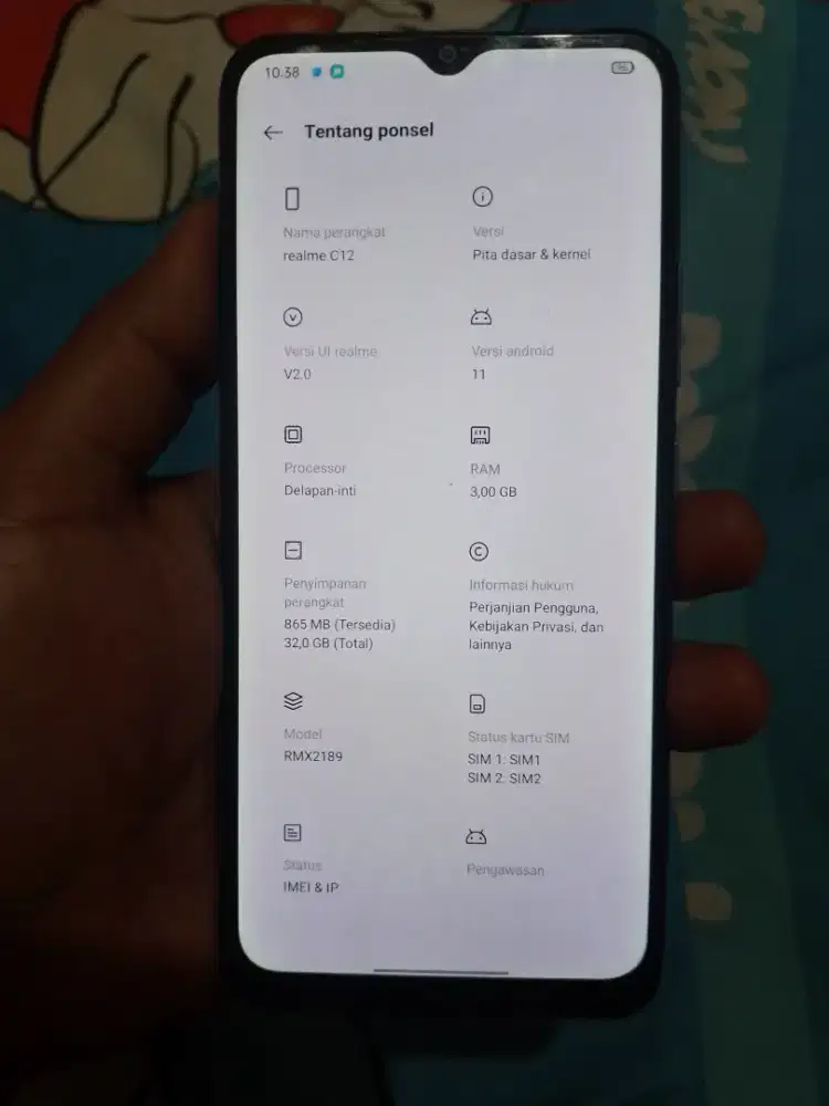 Di jual cepat realmi c12 3/32 edisi BU