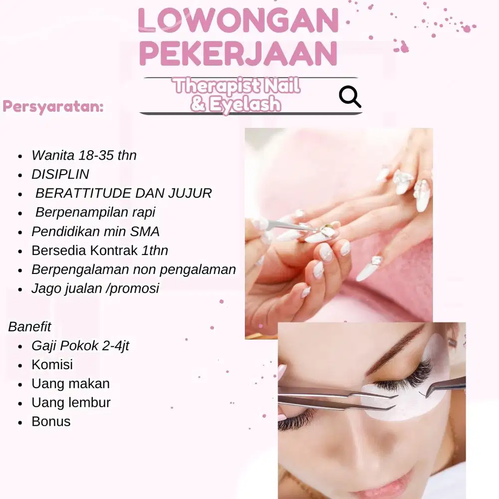 Therapist eyelash & Nailart