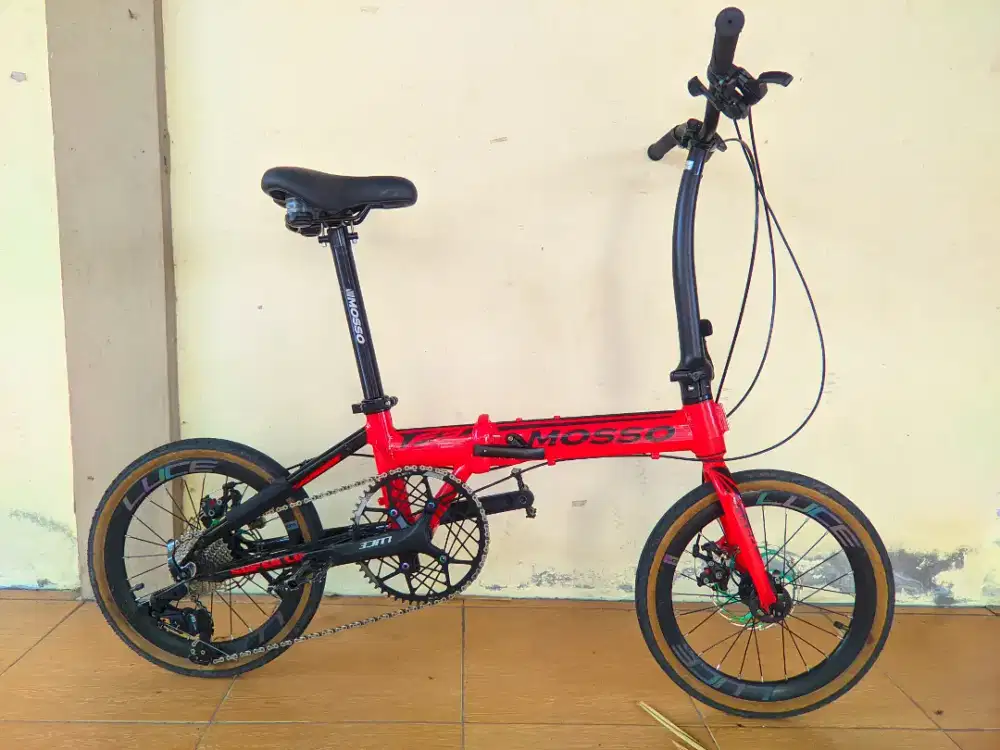 sepeda lipat mosso f3 superlight 11speed crank HT2 freehub tawon