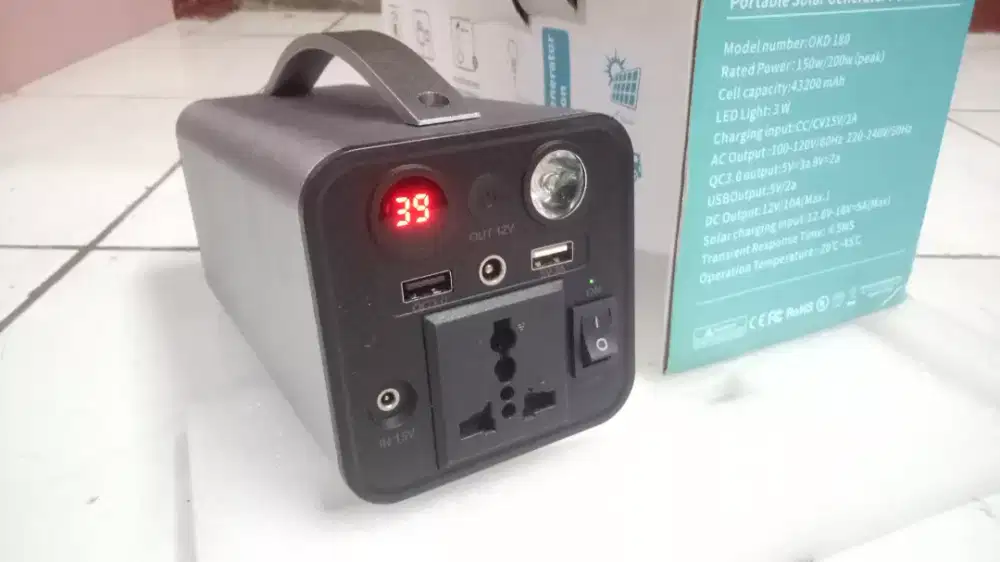 Portable Power Bank or Powerstation generator 69800 mAh