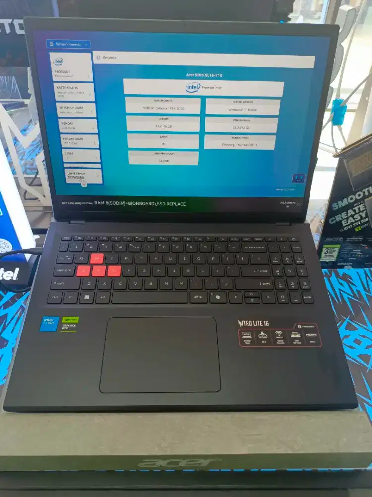 Kredit laptop Acer nitro NL16-71G
