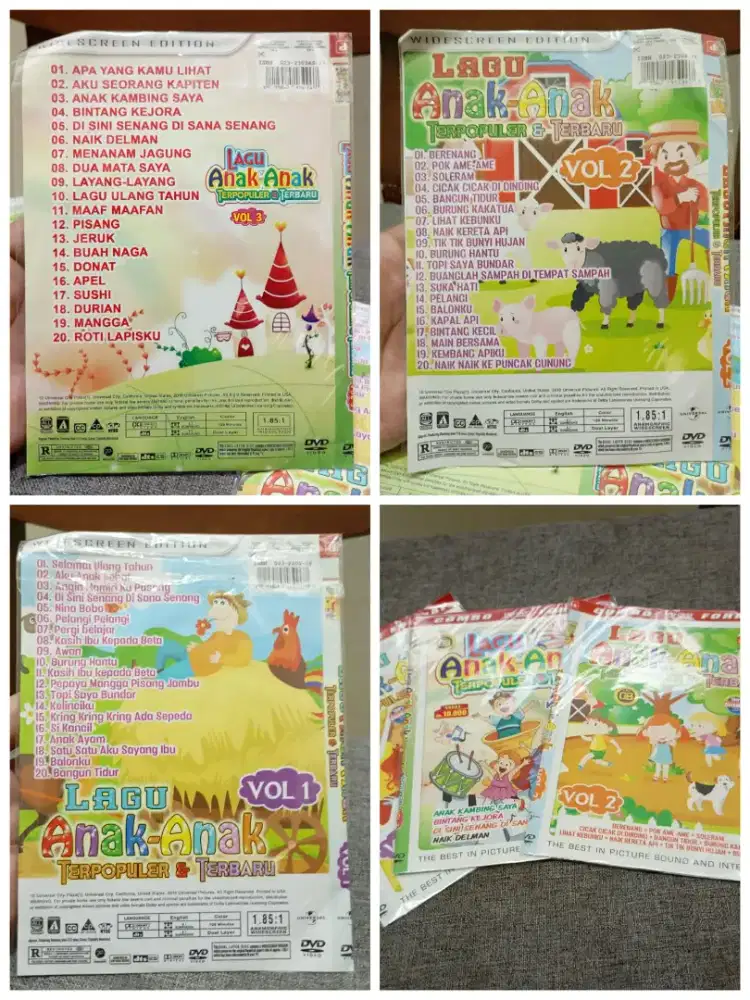 Kaset DVD lagu Anak-anak Populer