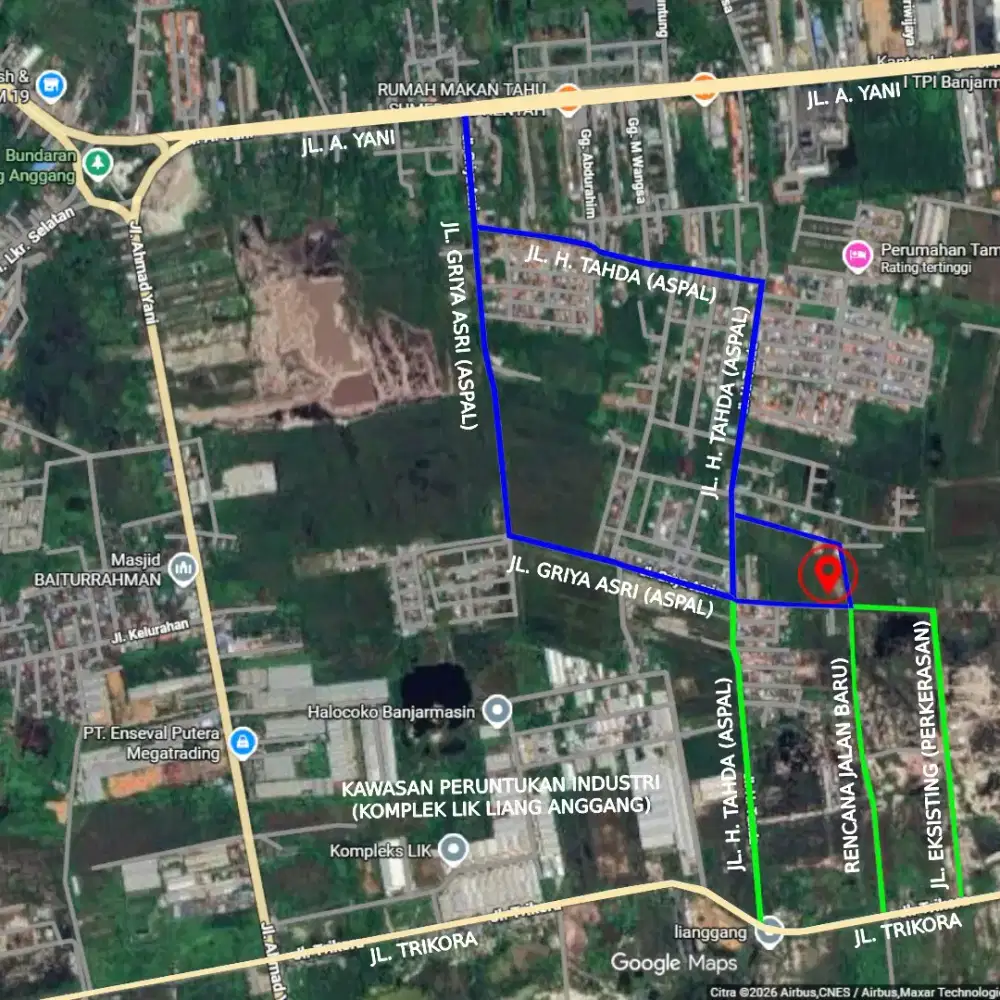 TAANAH DIJUAL - Lokasi Strategis Liang Anggang - Trikora - SHM