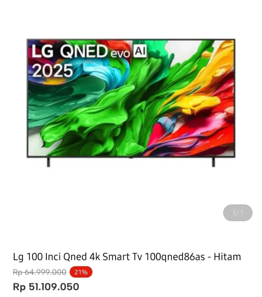 LG SMART TV 4K 100 INCI