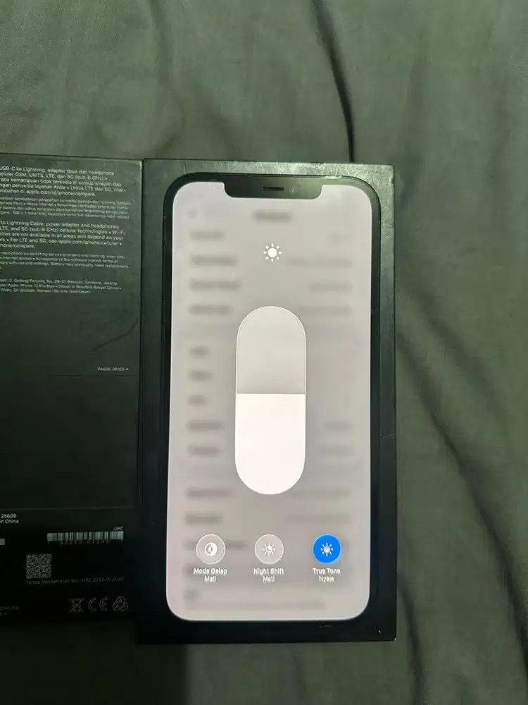 Iphone 12 Promax 256GB Blue Resmi Ibox Lengkap