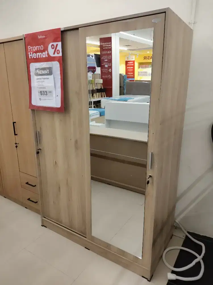 LEMARI SLIDING 2 PINTU