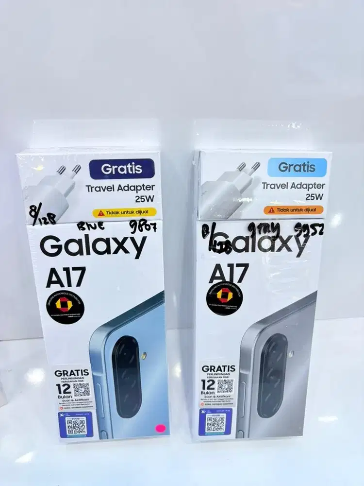 samsung A17 ram 8/128Gb dan 8/256Gb