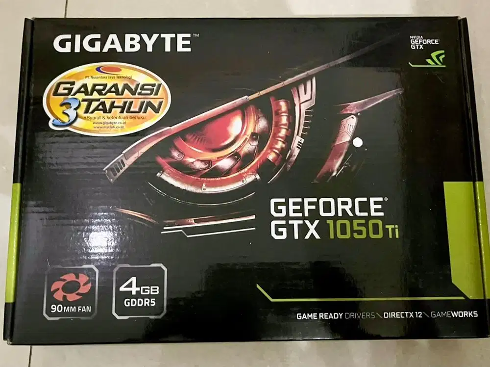 GIGABYTE GeForce GTX 1050Ti 4GB GDDR5 1 Fan Game Ready Driver