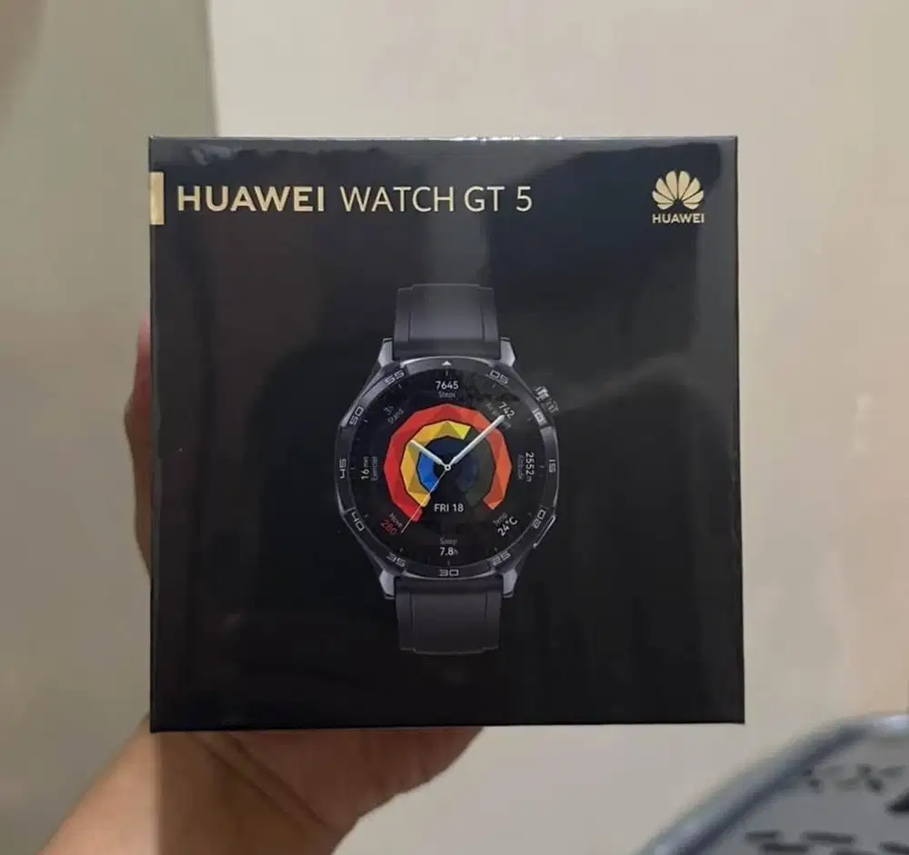 Huawei GT 5 black 46mm kondisi baru garansi 1th