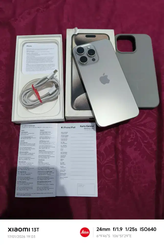 IPHONE 15 PRO MAX 256GB RESMI IBOX FULL ORI