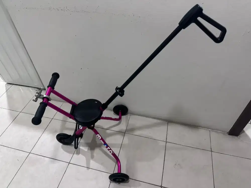 Trike Deluxe sepeda dorong roda tiga Pink