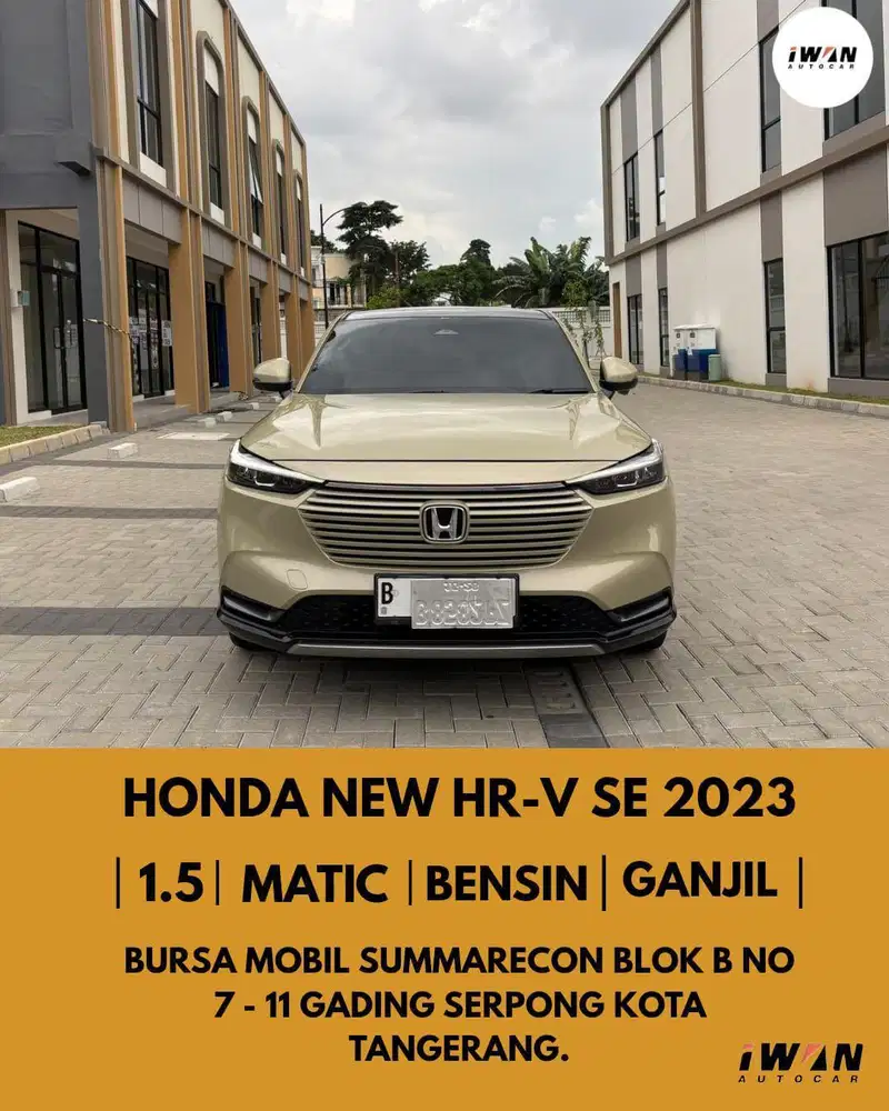 HONDA NEW HRV SE 1.5 AT SENSING 2023