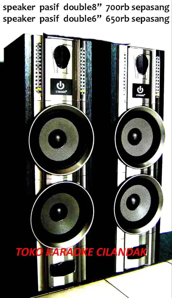 SPEAKER PASIF TOWER  speaker pasif double 6 harga 650rb sepasang spea
