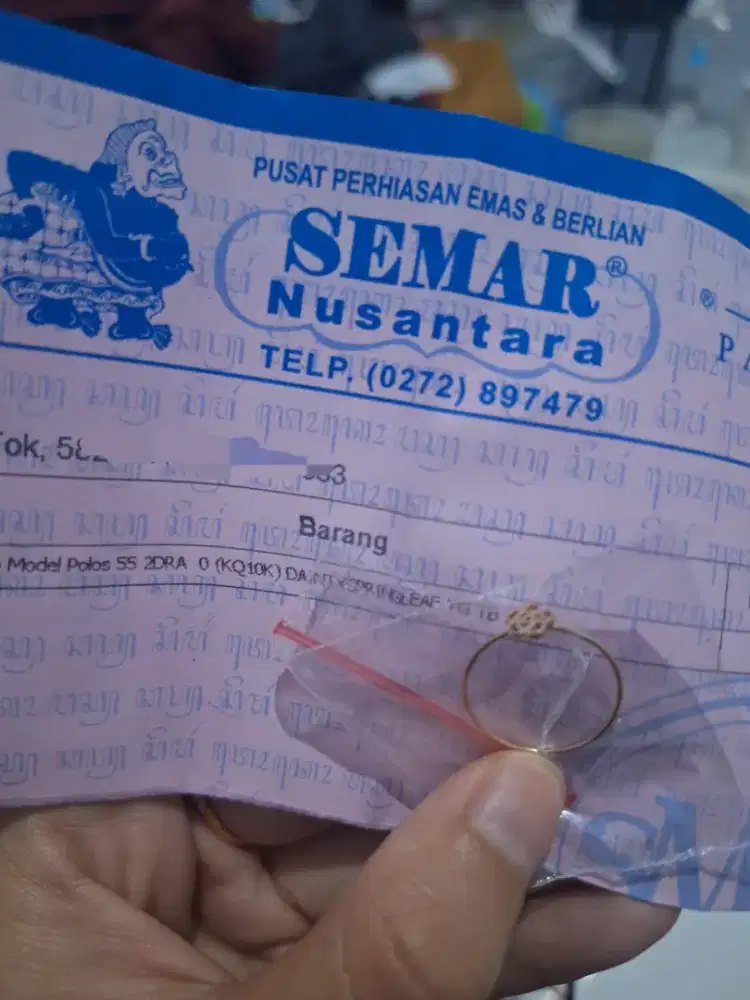 cincin dainty spring flower semar nusantara