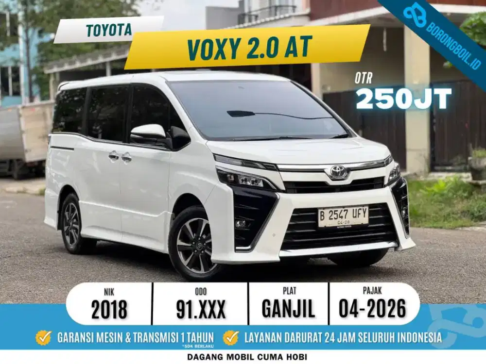 [TERMURAH] Toyota Voxy 2.0 AT 2018 Putih