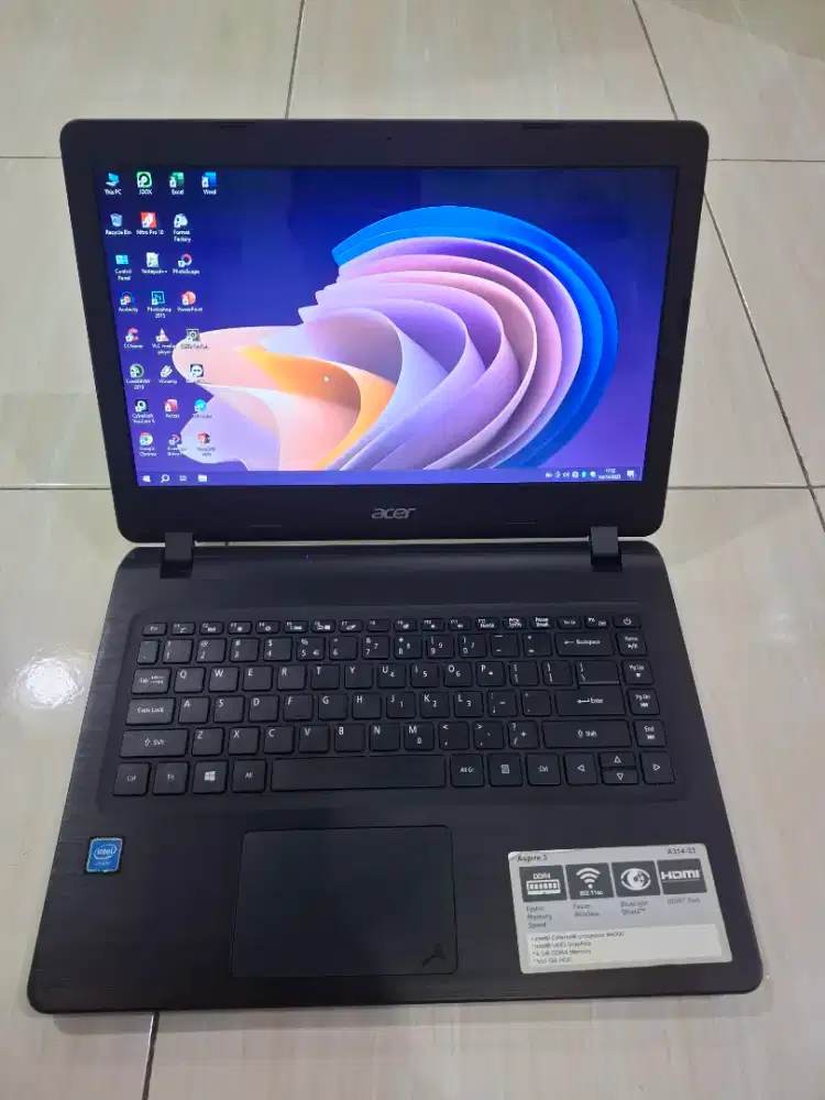 Laptop Acer Celeron N4000 Ram 4 gb ssd 128 gb