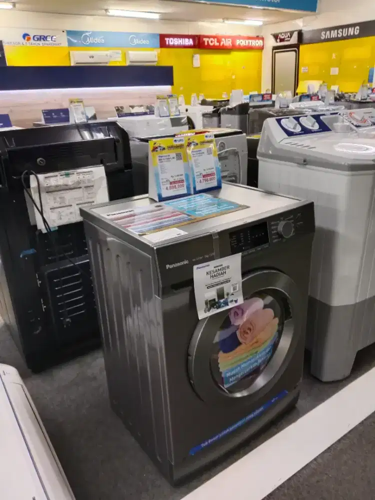 MESIN CUCI PANASONIC FRONT LOAD CICILAN RINGAN