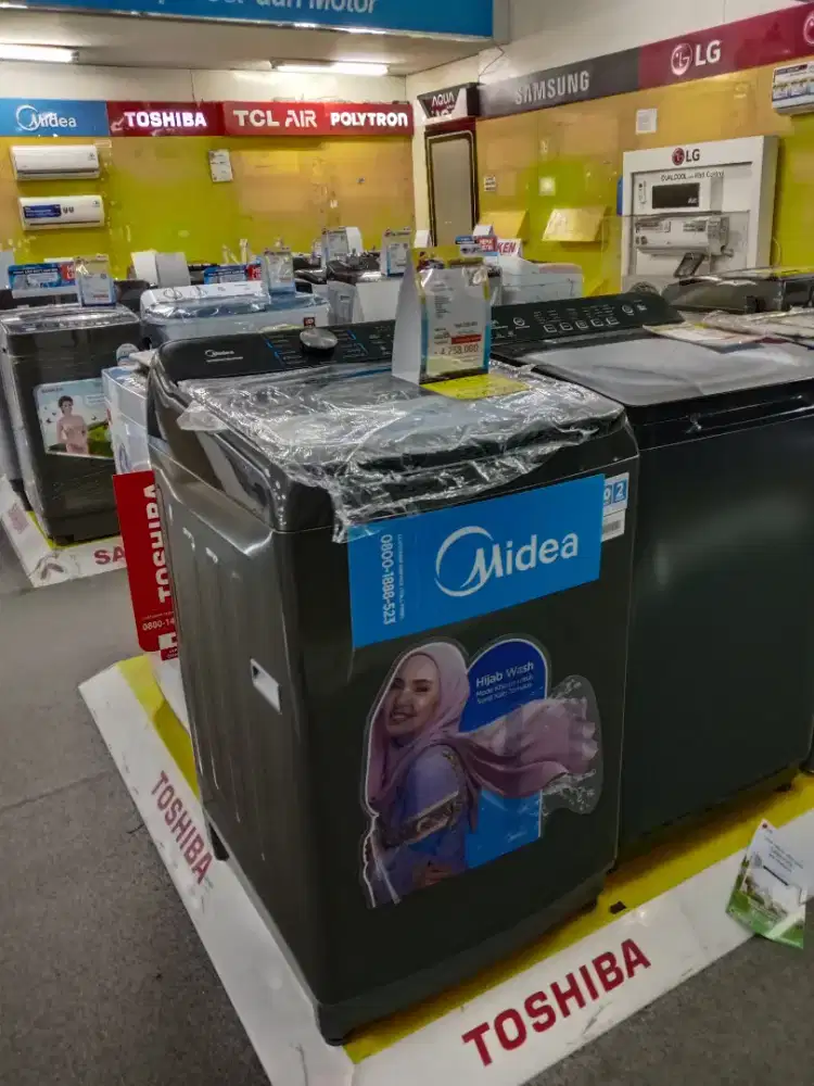 MIDEA MESIN CUCI TOP LOAD CICILAN RINGAN TANPA DP