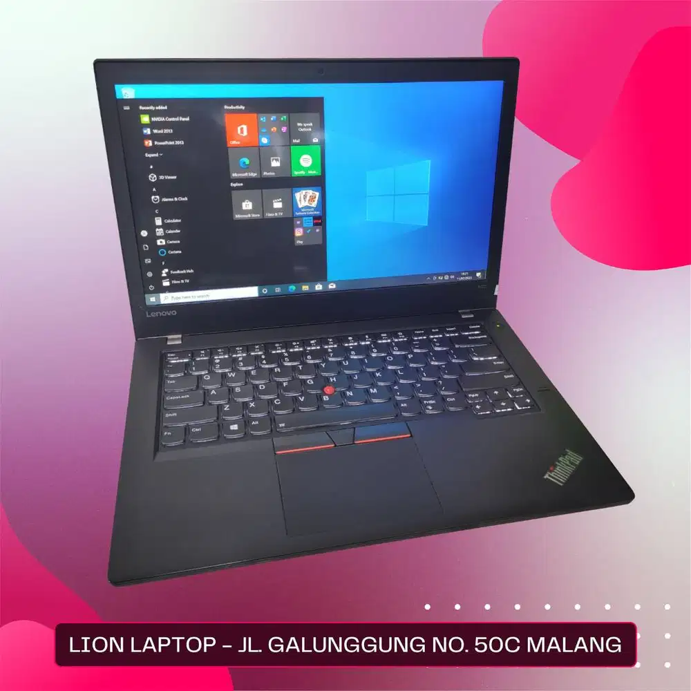 RAM 8GB SSD 256GB i5 Touchscreen Lenovo Thinkpad T470 [18|01]