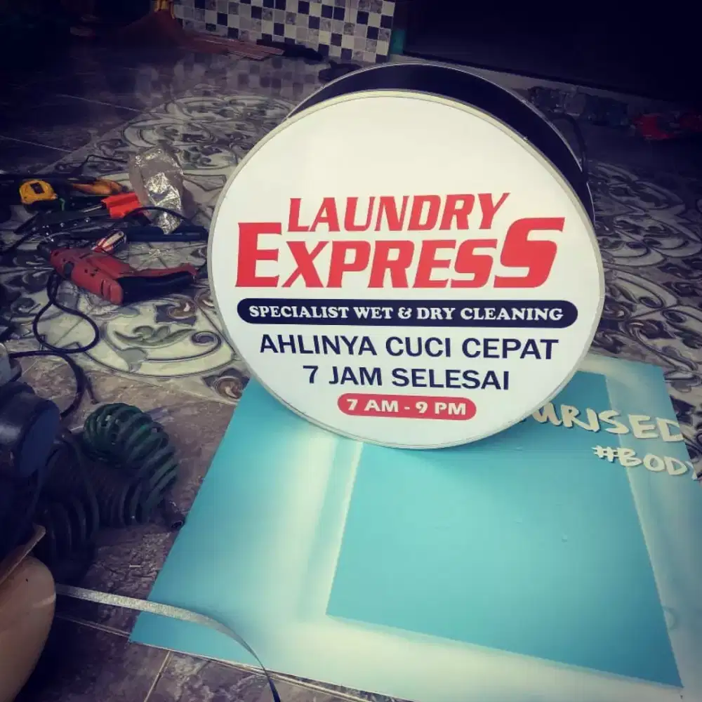 Ready Jasa Neon Box, Standing Lamp, Neom Box Standing