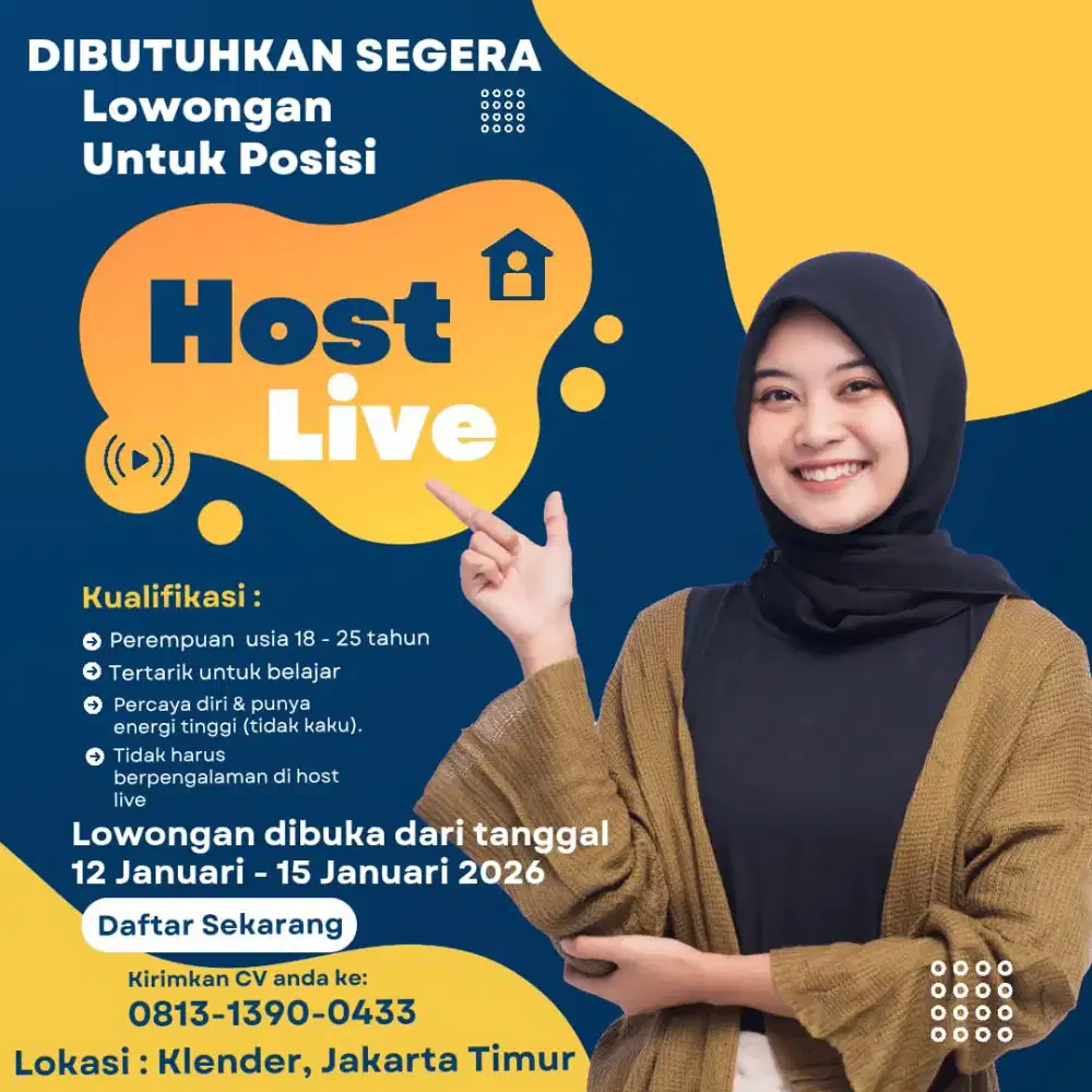 Lowongan Host Live