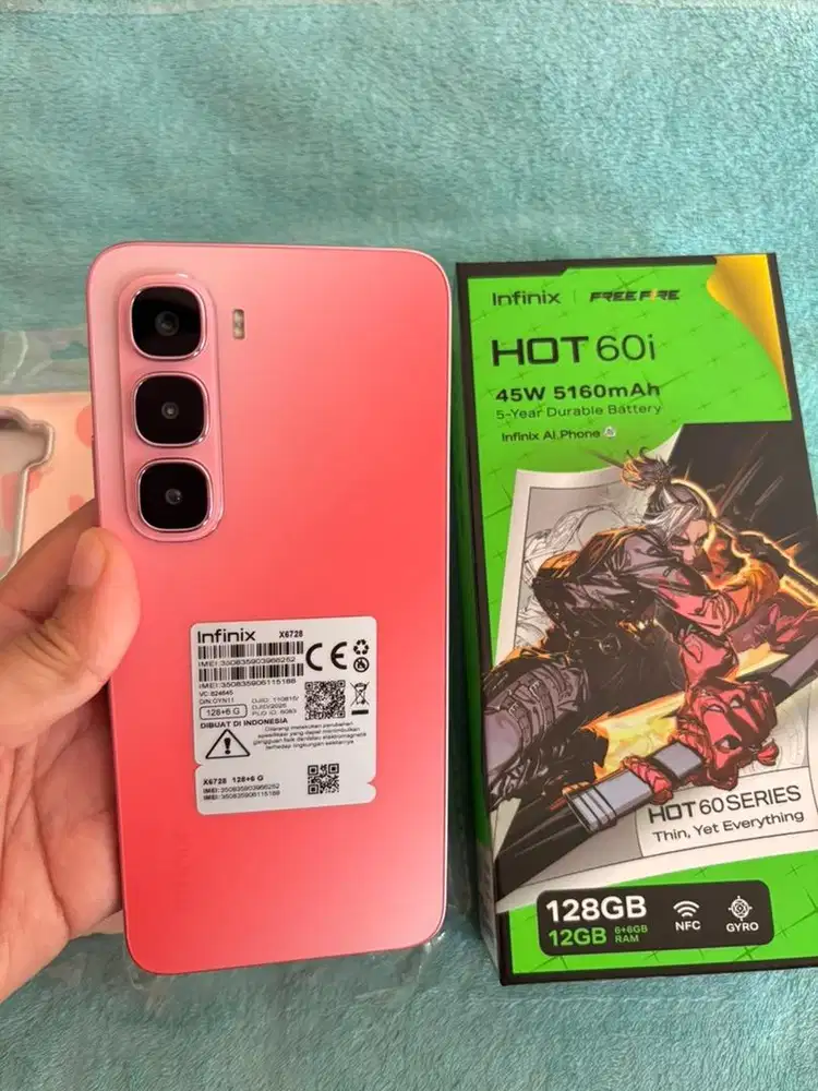 Infinix Hot 60i 6/128GB - Up to 12GB Neon Red