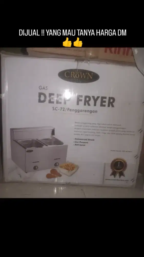 Gas Deep frayer crown sc72 tank 6 liter