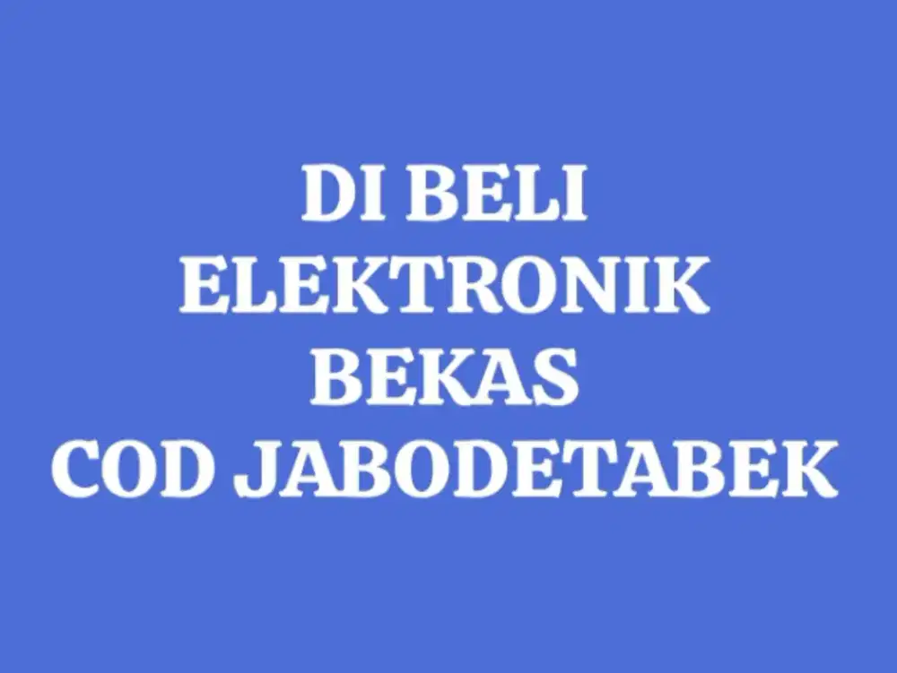Di cari elektronik second