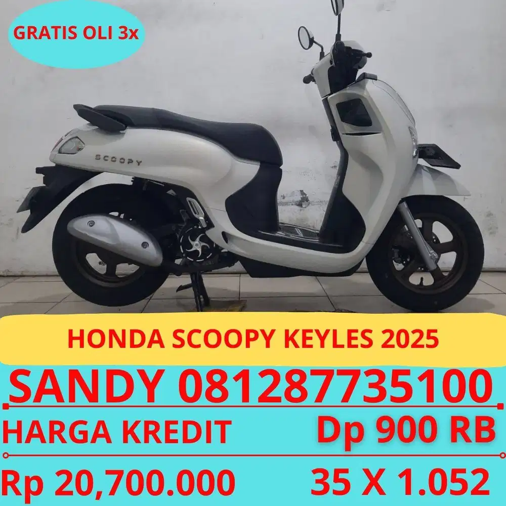 HONDA SCOOPY KEYLES 2025 DP MURAH 900 RIBU GUYSSS